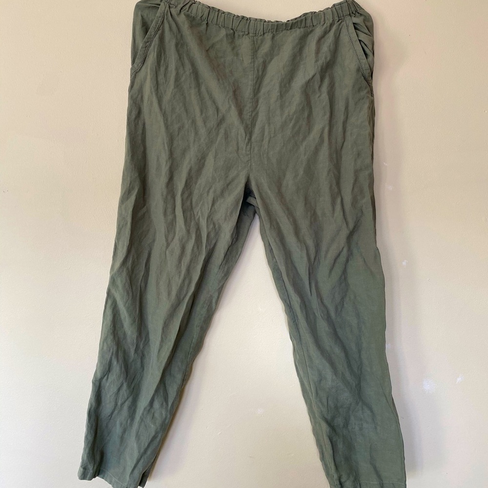 Cute vintage style linen feel pants